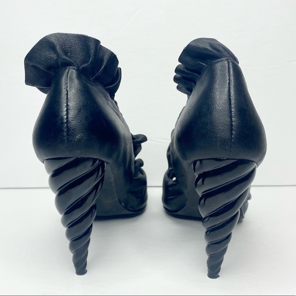 Jeffrey Campbell ‘Michelle’ Leather Unicorn Heels - Picture 7 of 11